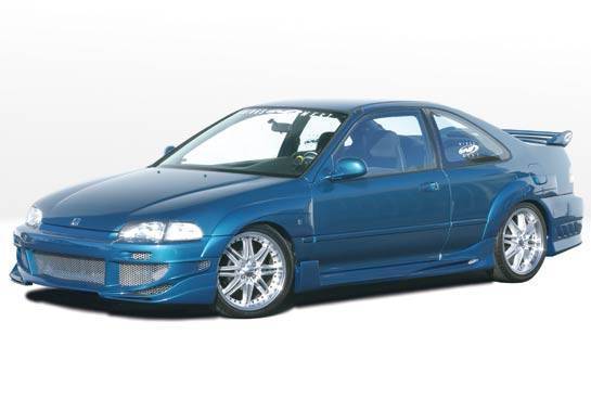 1992-1995 Honda Civic 2Dr Avenger 4Pc Kit W/7Pc Extreme Fender Flare Set - Image 2