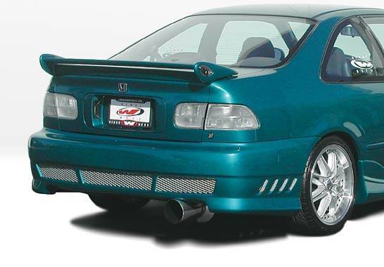 1992-1995 Honda Civic 2Dr Avenger 4Pc Kit W/7Pc Extreme Fender Flare Set - Image 3