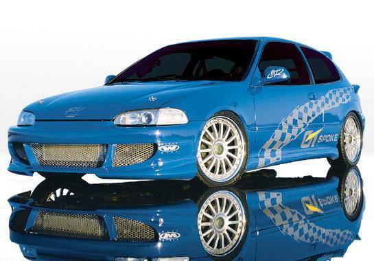 1992-1995 Honda Civic Hb Bigmouth 4Pc Complete Kit W/Racing Series Sides & Rear - Image 2