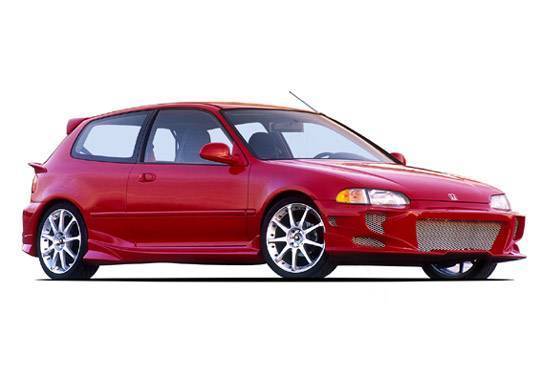 1992-1995 Honda Civic Hb Revolver 4Pc Complete Kit W/Tuner 2 Sides & Voltex Rear - Image 2