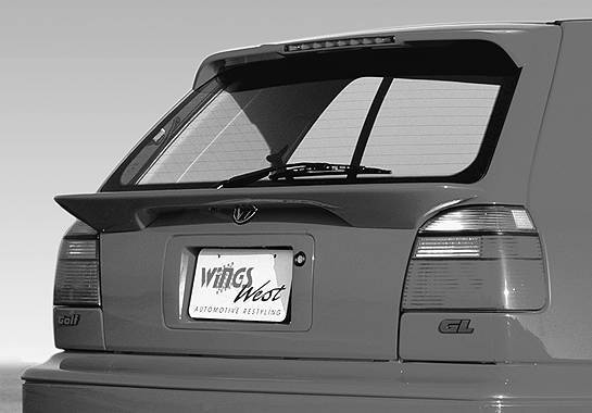 1993-1998 Volkswagen Golf Hatchback Custom Mid Wing No Light