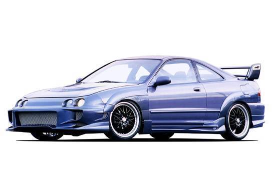 1994-1997 Acura Integra 2Dr Aggressor Typ 2 Kit W/7Pc Extreme Flares - Image 2