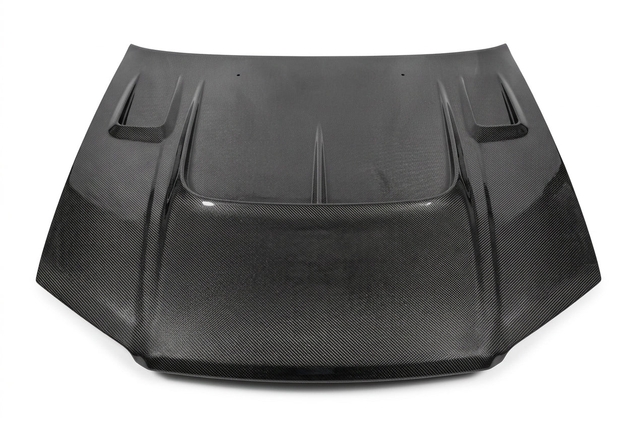 1999-2001 Nissan SKYLINE R34 (GTR) Cyber Style Carbon Fiber Hood - Image 9