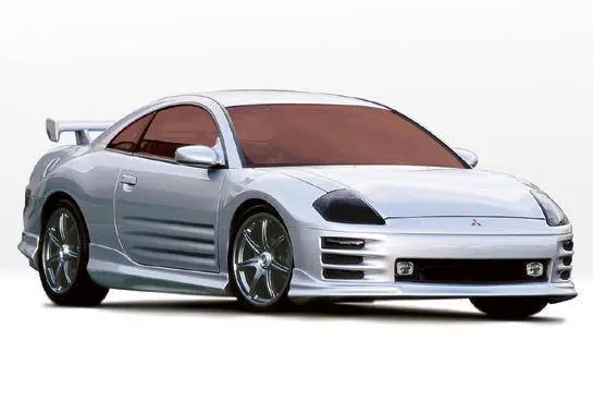 2000-2005 Mitsubishi Eclipse 2Dr W-Typ Left Side Skirt Polyurethane