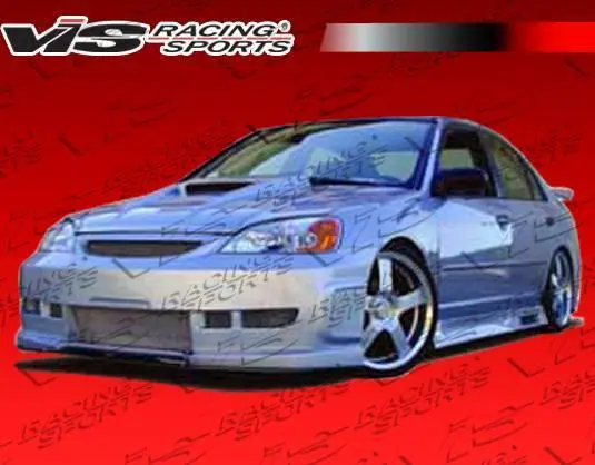2001-2005 Honda Civic 4Dr Z1 Boxer Side Skirts - Image 2