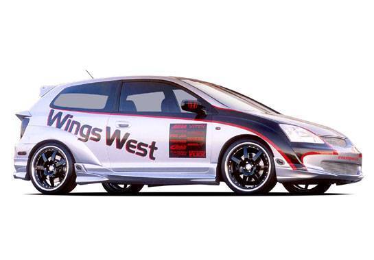2002-2005 Honda Civic Hb G-55 Series 4Pc Complete Kit W/ Extreme 7Pc Fender Flares