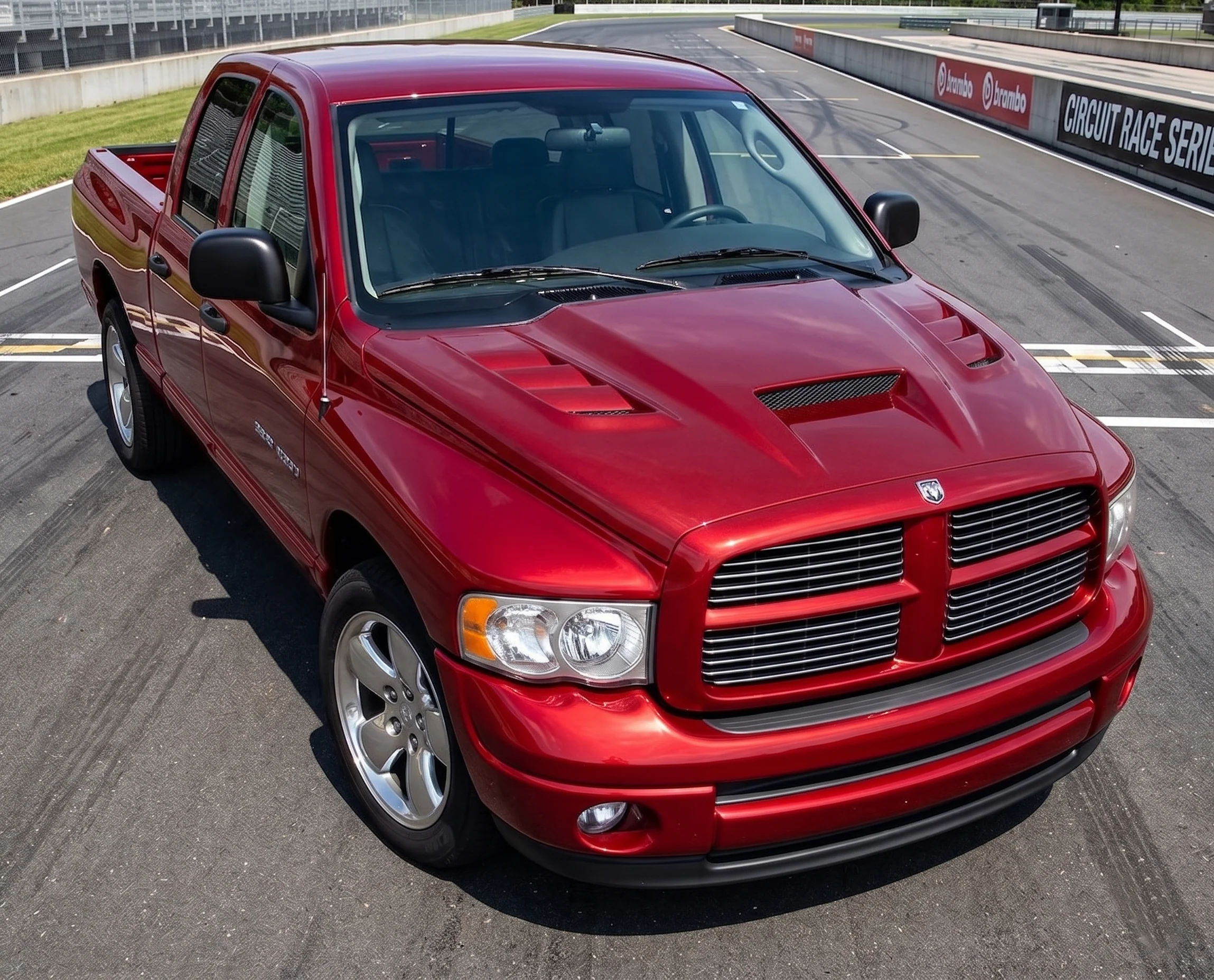 2002-2008 Dodge Ram 2DR & 4DR VTM Style Fiberglass Hood - Image 3