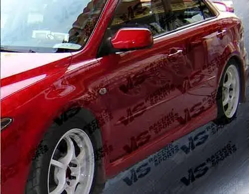 2003-2007 Mazda 6 4Dr Cyber Side Skirts - Image 2