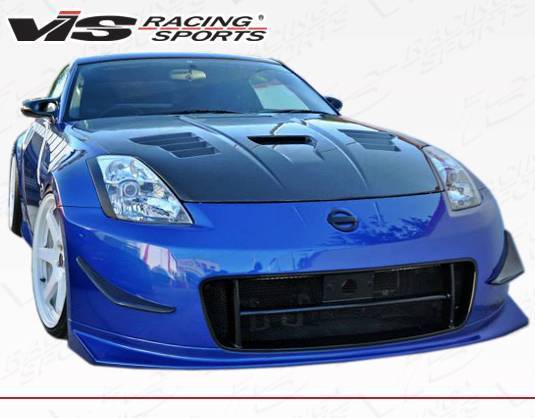 2003-2008 Nissan 350Z 2Dr Techno R 2 Front Bumper w/ Canards - Image 2