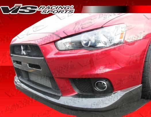 2008-2014 Mitsubishi Evo 10 Oem Style Carbon Fiber Center Grill Insert - Image 2