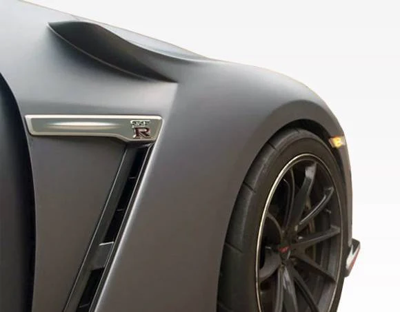 2009-2016 Nissan Skyline R35 Gtr SK Carbon Fiber Fenders - Image 2