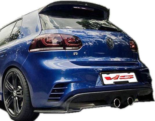 2010-2014 Volkswagen MK6 Golf Razor Rear Bumper with carbon diffuser