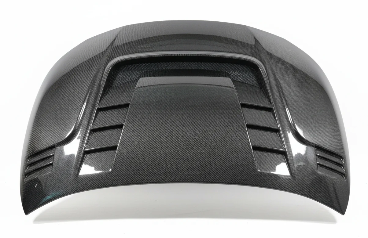2020-2026 Toyota Corolla HatchBack/Sedan VS 2 Style Carbon Fiber Hood - Image 5