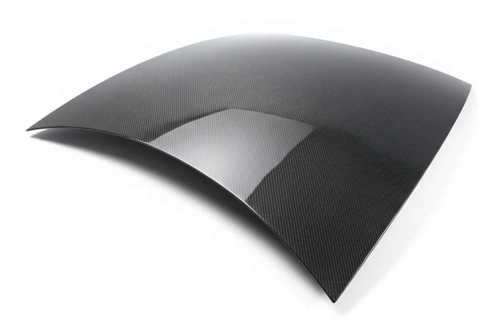 2025-2026 Tesla Model Y OEM Style Carbon Fiber Hood - Image 3
