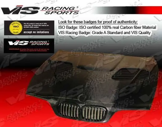 Carbon Fiber Hood GTR Style for BMW 5 SERIES(E39) 4DR 1997-2003 - Image 3