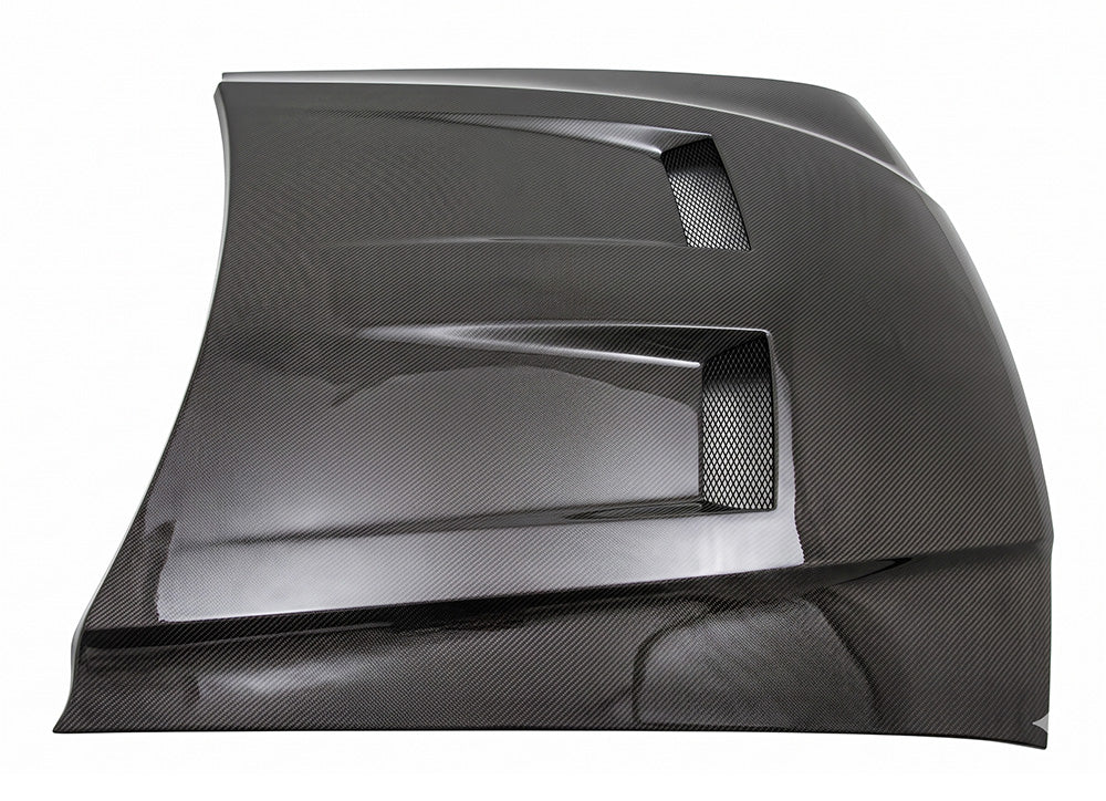 Carbon Fiber Hood Heat Extractor Style for Ford MUSTANG 2DR 1994-1998 - Image 3