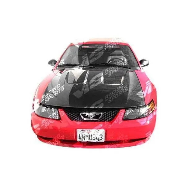 Carbon Fiber Hood Heat Extractor Style for Ford MUSTANG 2DR 1994-1998 - Image 5