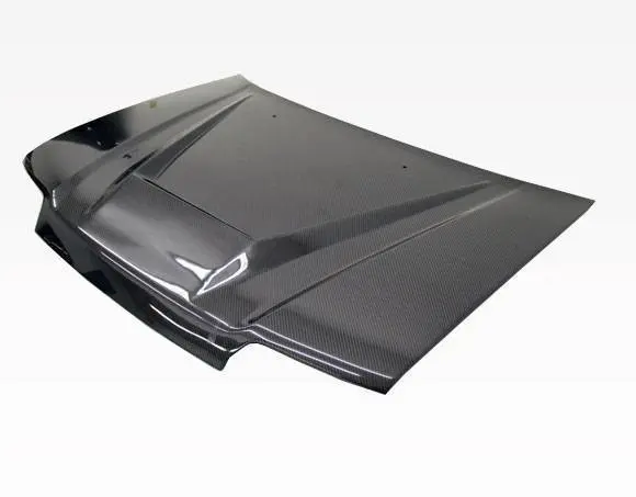 Carbon Fiber Hood Invader Style for Honda Civic 4DR 1988-1991 - Image 2