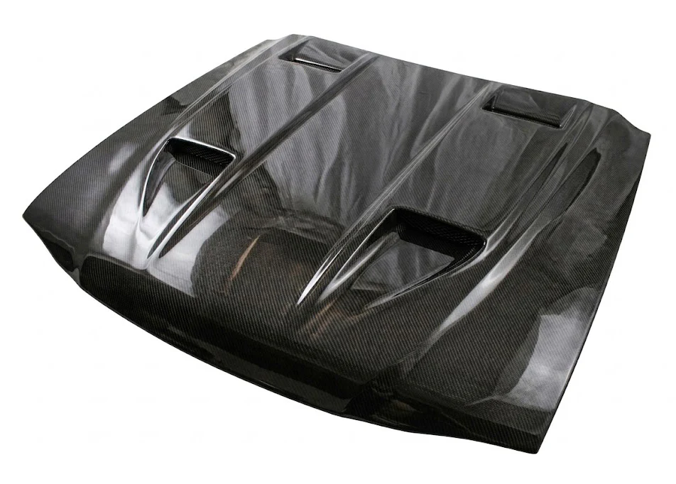 Carbon Fiber Hood Mach 5 Style for Ford MUSTANG 2DR 1994-1998