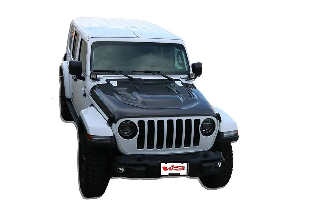 Carbon Fiber Hood Rubicon Style for Jeep Gladiator JT 4DR 2020-2023 - Image 2