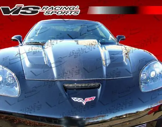 Carbon Fiber Hood SCV Style for Chevrolet Corvette 2DR 2005-2013 - Image 2