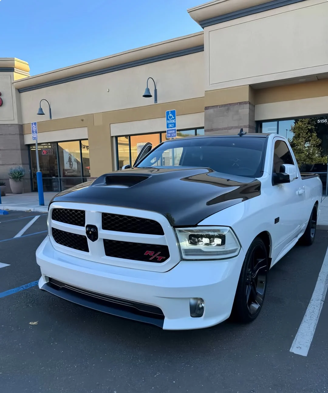 Carbon Fiber Hood SRT  Style for Dodge Ram 1500 2DR & 4DR 2009-2018 - Image 5