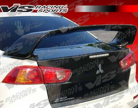 Carbon Fiber Spoiler OEM Style for Mitsubishi Evo 10 4DR 2008-2015 - Image 3