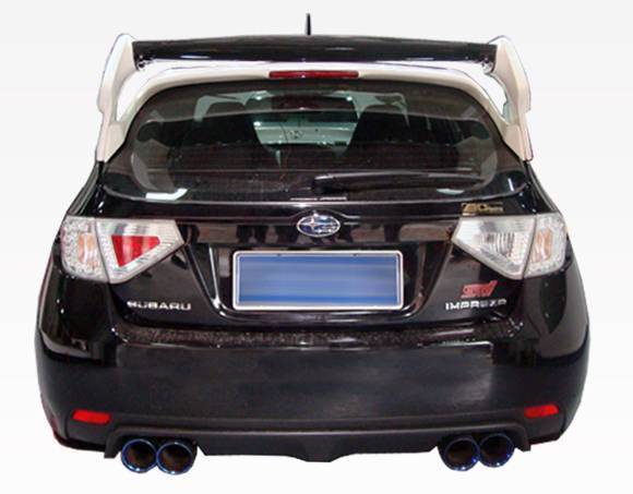 Carbon Fiber Spoiler VRS Style for Subaru WRX Hatchback 2008-2014 - Image 6