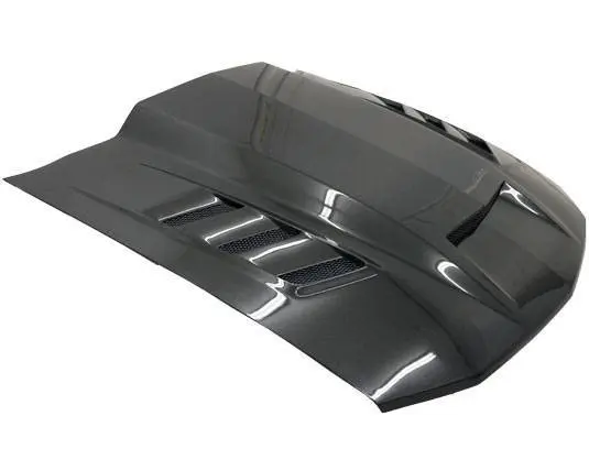 Double Sided Carbon Fiber Hood Terminator Style for Ford MUSTANG 2DR 2005-2009 - Image 3