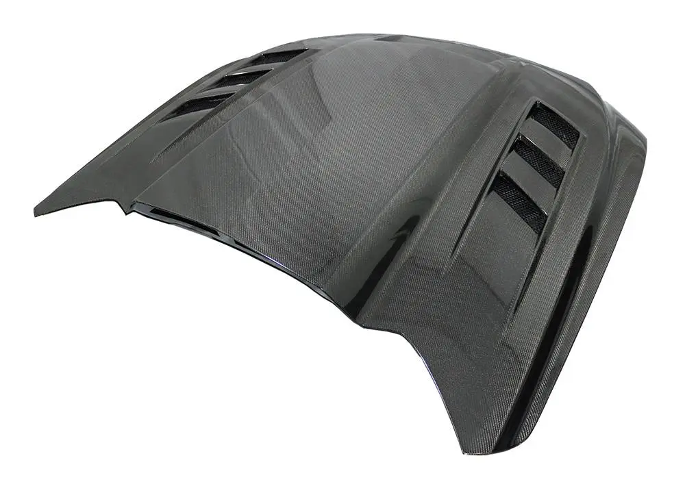 Double Sided Carbon Fiber Hood Terminator Style for Ford MUSTANG 2DR 2015-2017 - Image 2