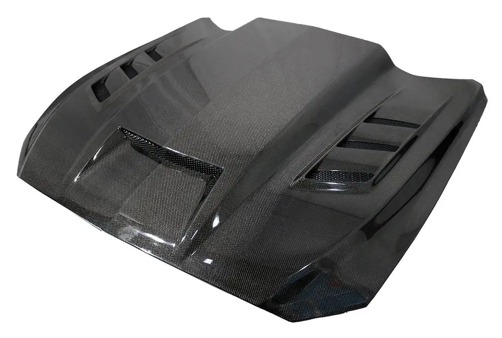 Double Sided Carbon Fiber Hood Terminator Style for Ford MUSTANG 2DR 2015-2017 - Image 3